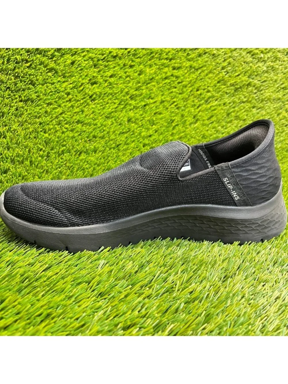 Skechers Go Walk Flex No Hands Mens Size 9.5 Black Walking Shoes Sneakers